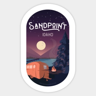 Sandpoint Idaho Camping on Lake Pend Orielle Sticker